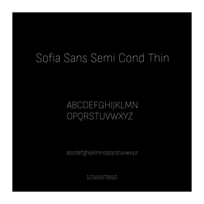 Sofia Sans Semi Cond Thin