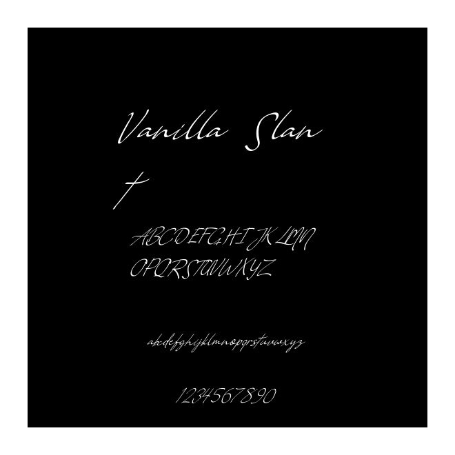 Vanilla Slant