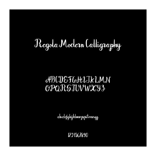 Regola Modern Calligraphy