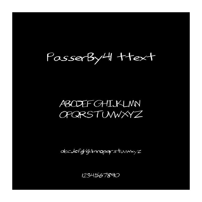 PasserBy41 ttext