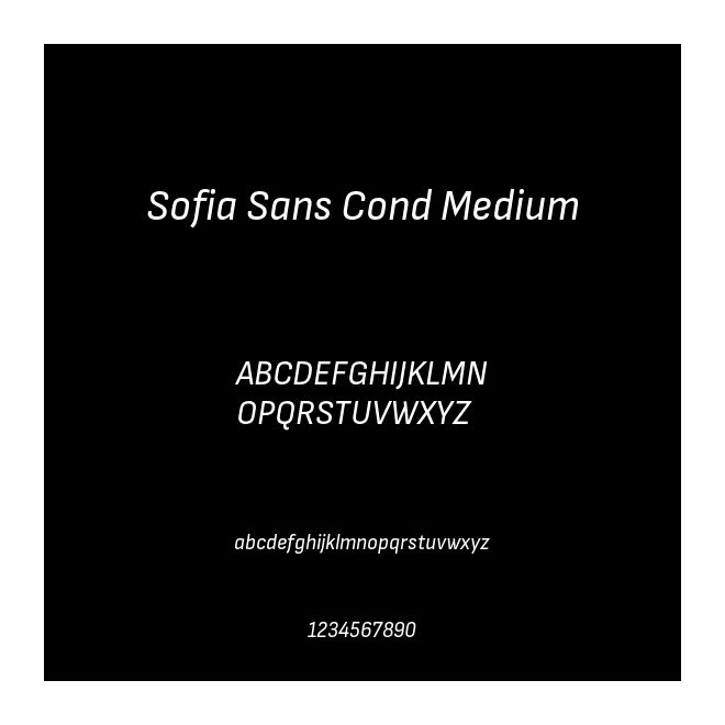 Sofia Sans Cond Medium