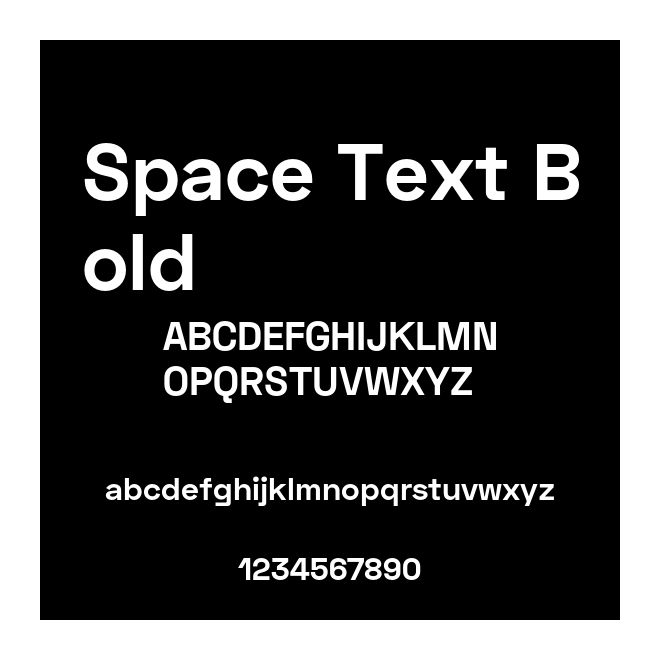 Space Text Bold