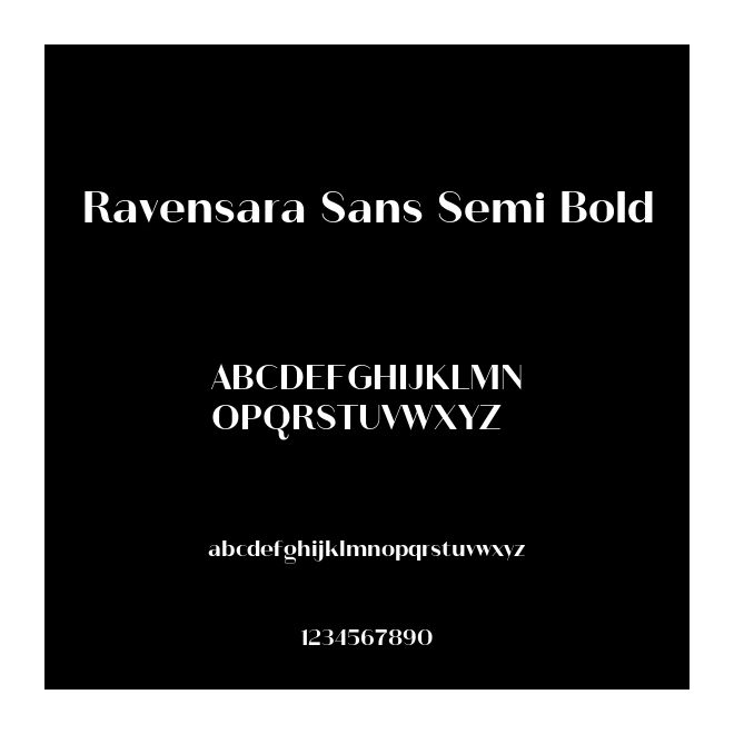 Ravensara Sans Semi Bold