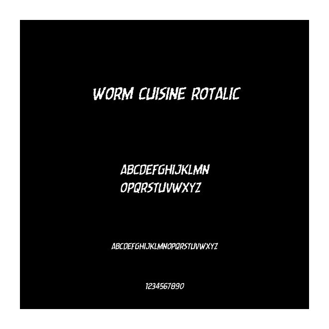 Worm Cuisine Rotalic