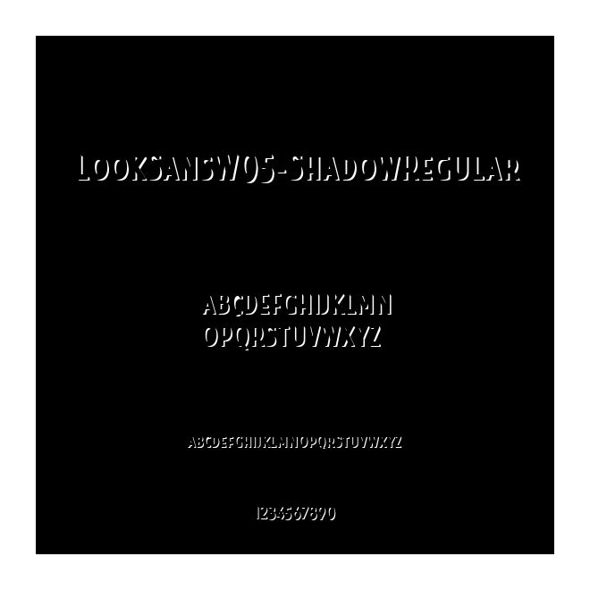 LookSansW05-ShadowRegular