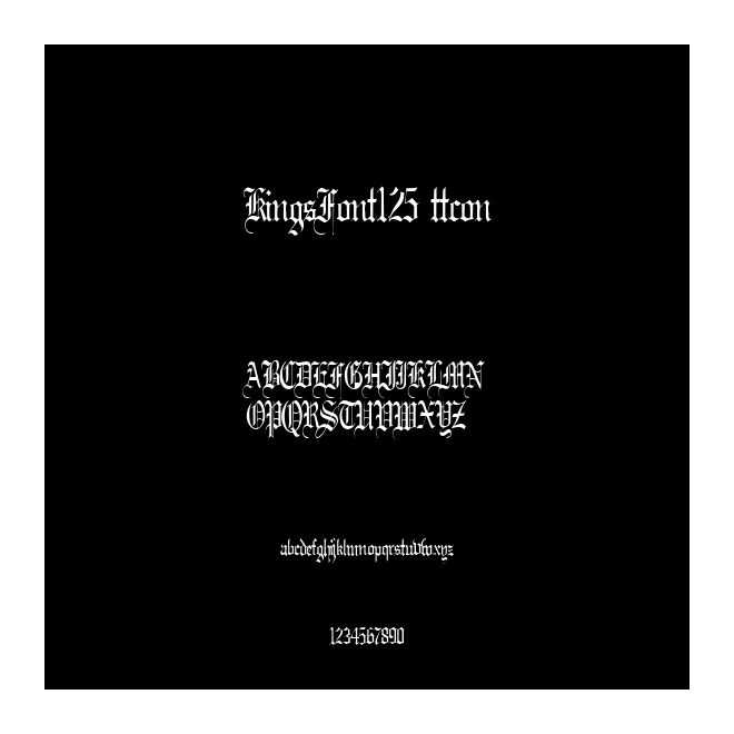 KingsFont125 ttcon