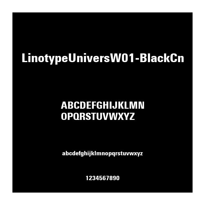 LinotypeUniversW01-BlackCn