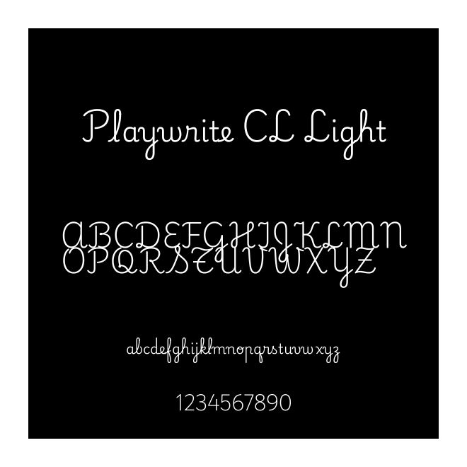 Playwrite CL Light