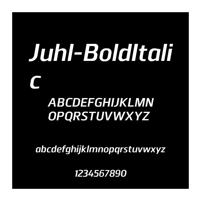 Juhl-BoldItalic