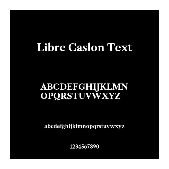 Libre Caslon Text