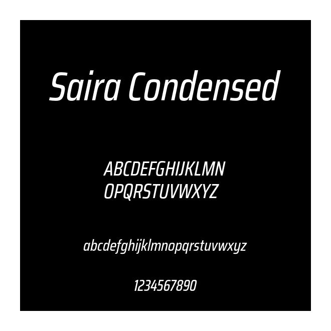 Saira Condensed