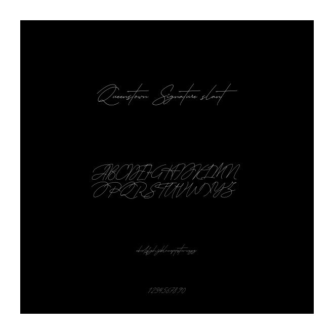 Queenstown Signature slant