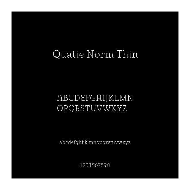 Quatie Norm Thin