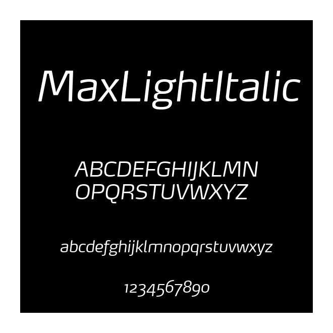 MaxLightItalic