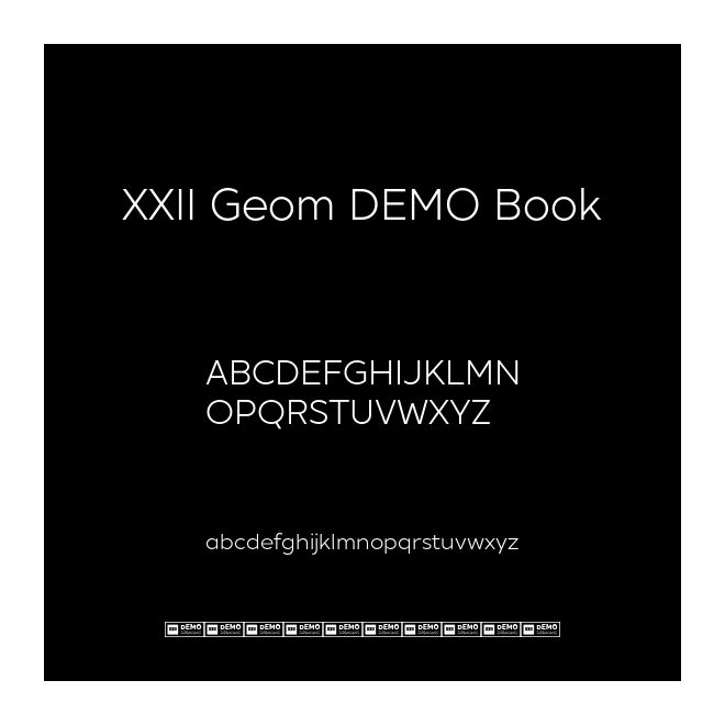 XXII Geom DEMO Book