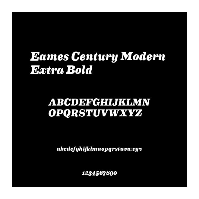 Eames Century Modern Extra Bold