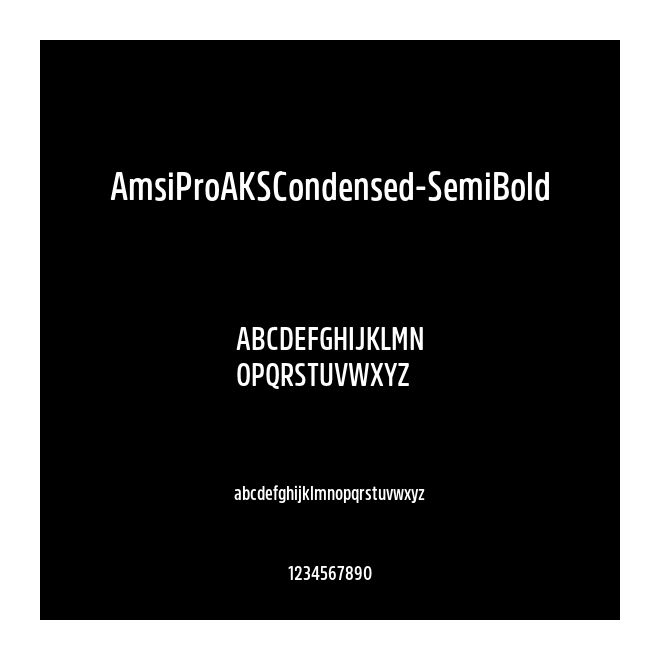 AmsiProAKSCondensed-SemiBold