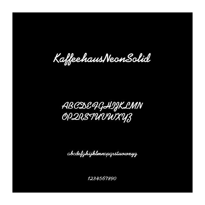 KaffeehausNeonSolid