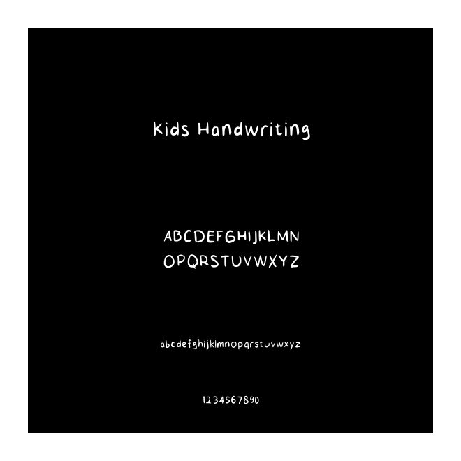 Kids Handwriting