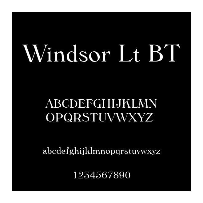 Windsor Lt BT