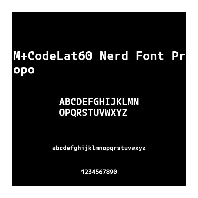 M+CodeLat60 Nerd Font Propo