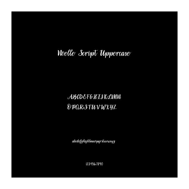 Noelle Script Uppercase