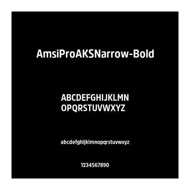 AmsiProAKSNarrow-Bold