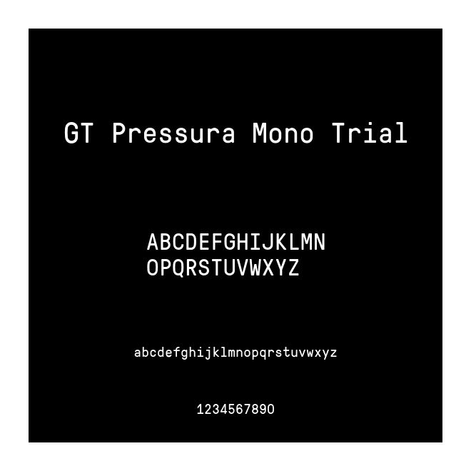 GT Pressura Mono Trial