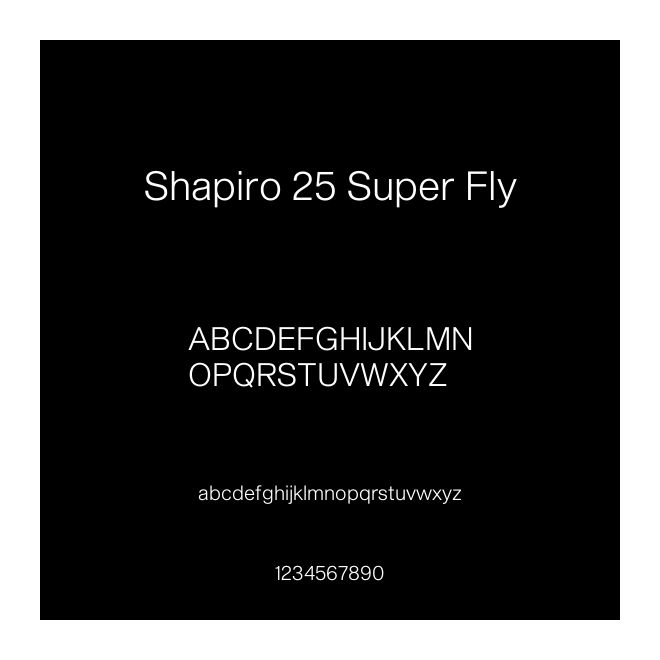 Shapiro 25 Super Fly