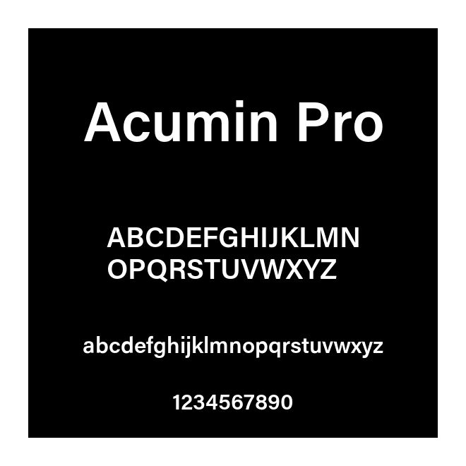 Acumin Pro