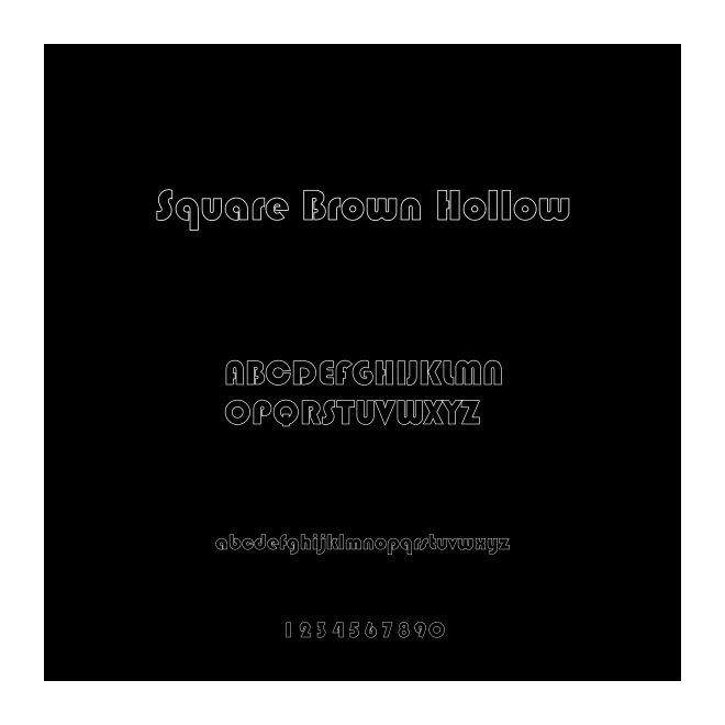 Square Brown Hollow