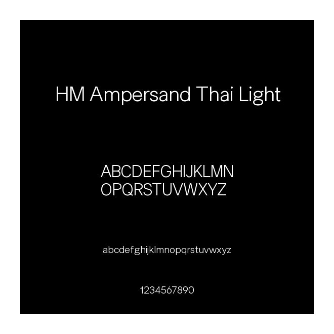 HM Ampersand Thai Light
