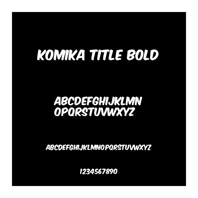 Komika Title Bold