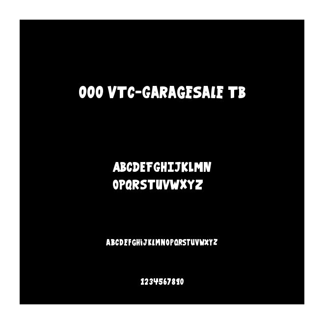 000 VTC-GarageSale TB