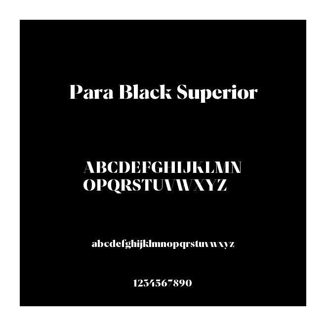 Para Black Superior
