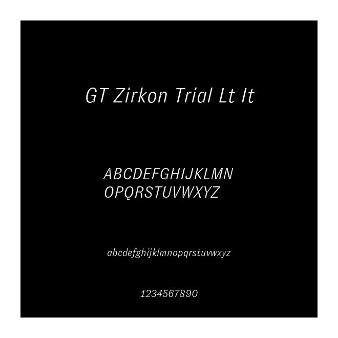 GT Zirkon Trial Lt It
