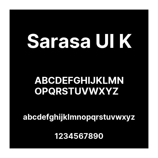 Sarasa UI K