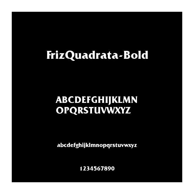 FrizQuadrata-Bold