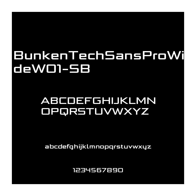 BunkenTechSansProWideW01-SB
