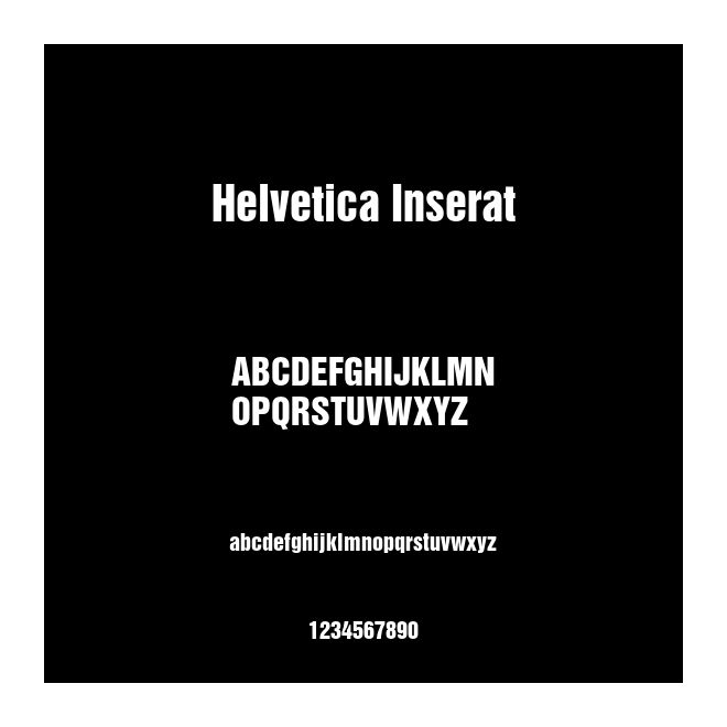 Helvetica Inserat