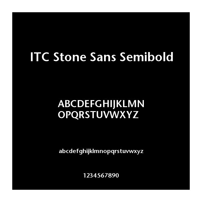 ITC Stone Sans Semibold