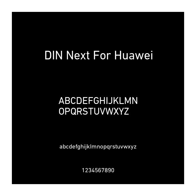 DIN Next For Huawei