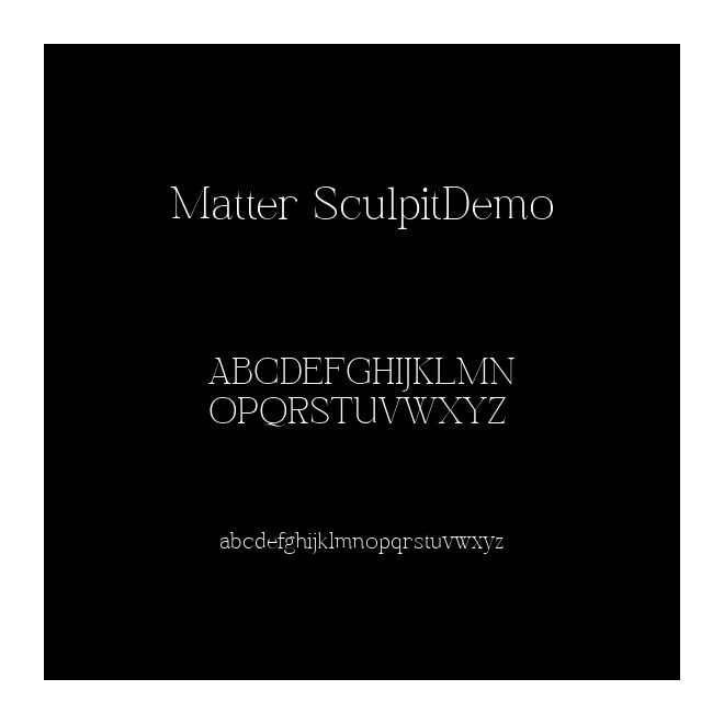 Matter SculpitDemo