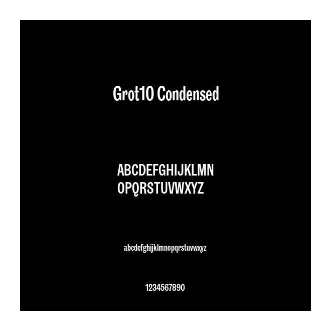 Grot10 Condensed