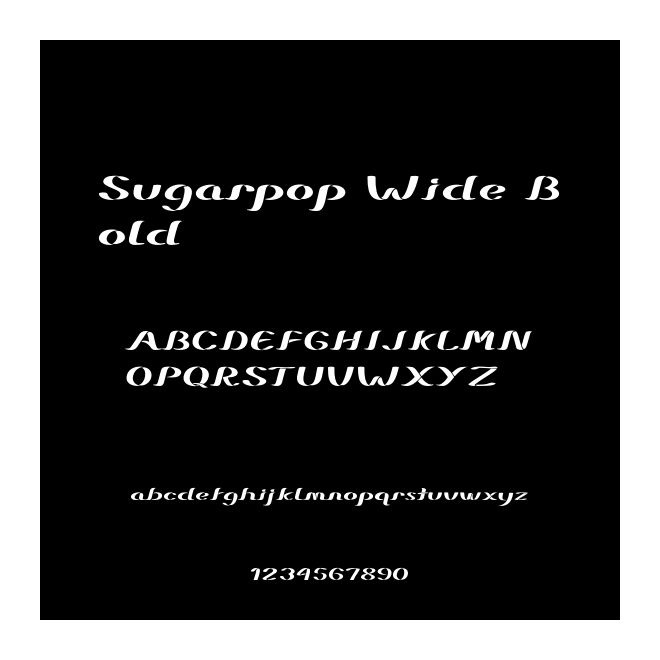 Sugarpop Wide Bold