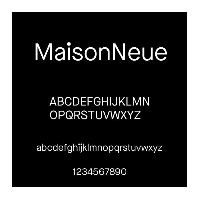 MaisonNeue