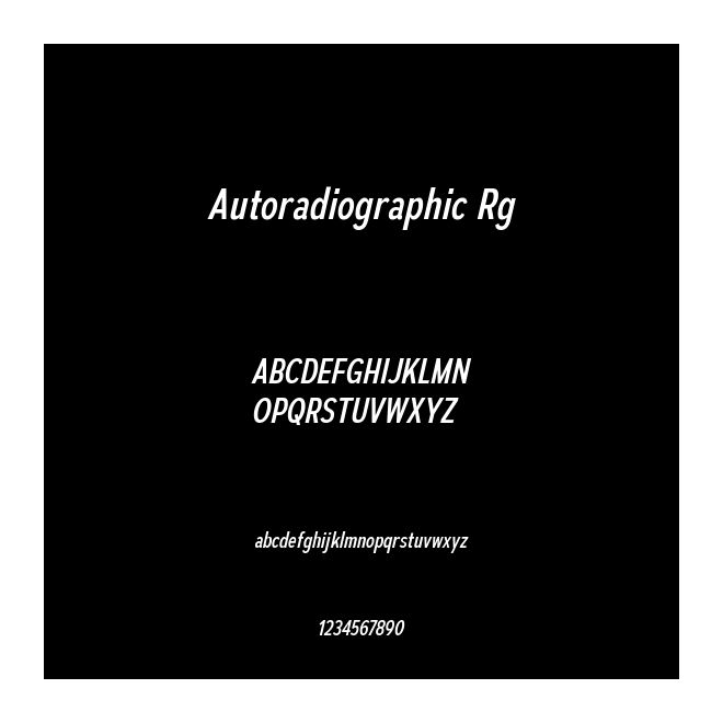 Autoradiographic Rg
