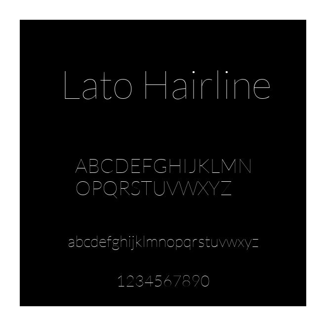 Lato Hairline