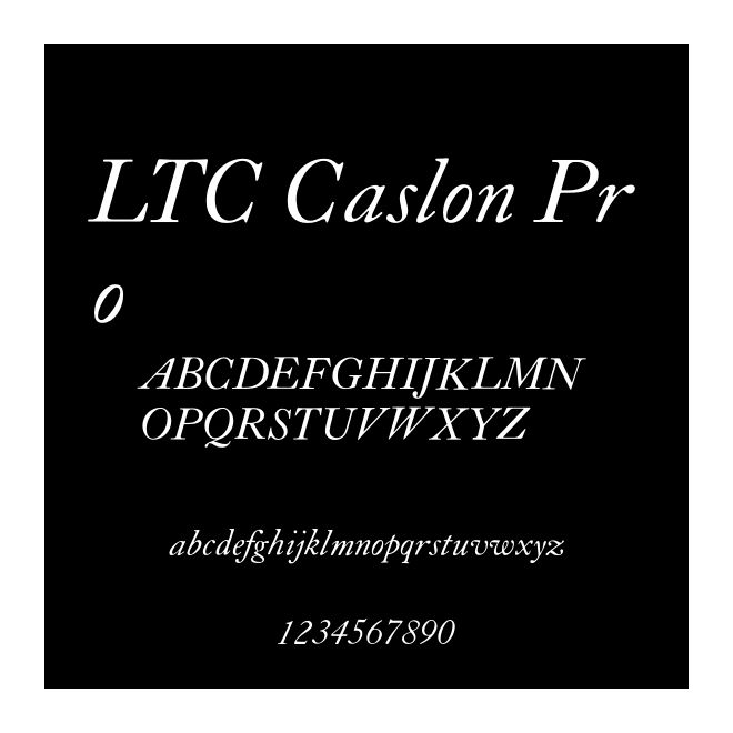 LTC Caslon Pro