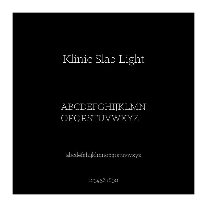 Klinic Slab Light